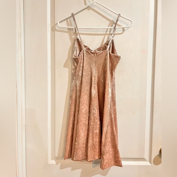 FINAL PRICE Calvin Klein Dusty Pink Velvet Dress - Picture 3 of 7